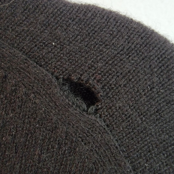 Vintage Castle Heather 100% Cashmere Black Turtle Neck Sweater Size M - Picture 5 of 5